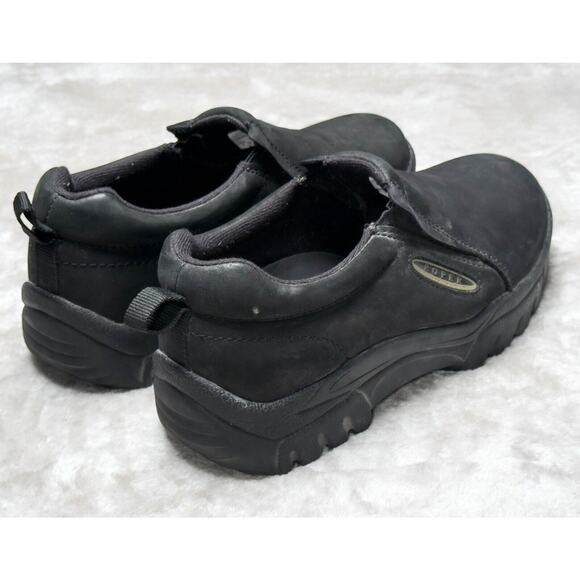 Roper Performance Black Leather Slip On Work Safety Shoes Mens Size 9 - Picture 11 of 16